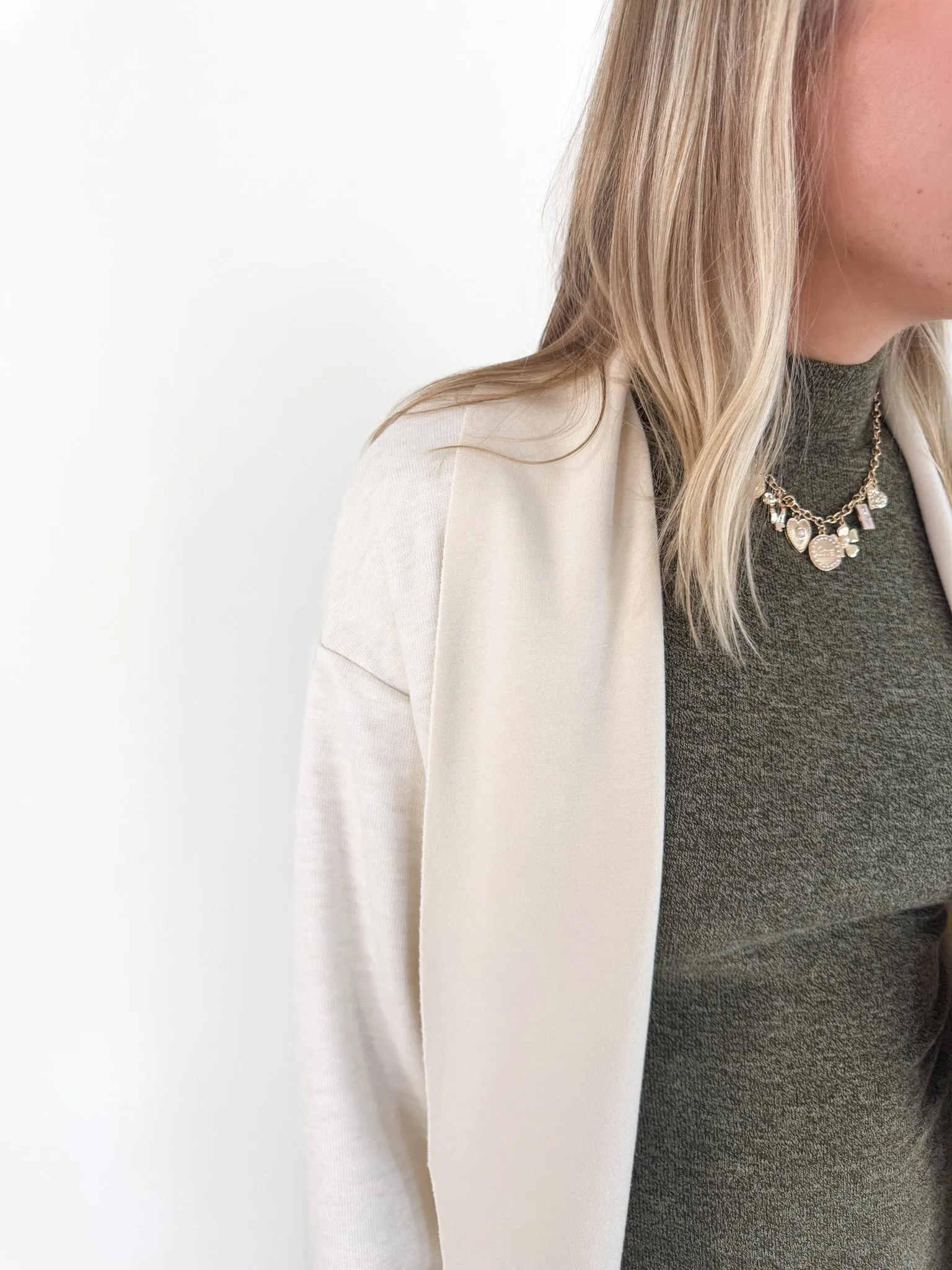 Aleesia Shawl Collar Open Coat