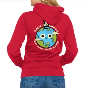 My Cat Lives Here Fashionable Hoodie