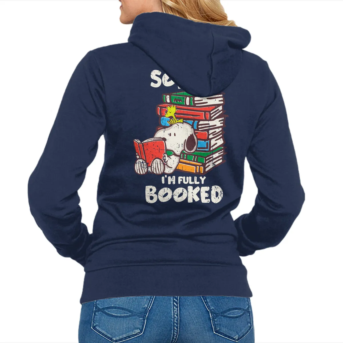 I'm Fully Booked Comfy Hoodie Vintage Look