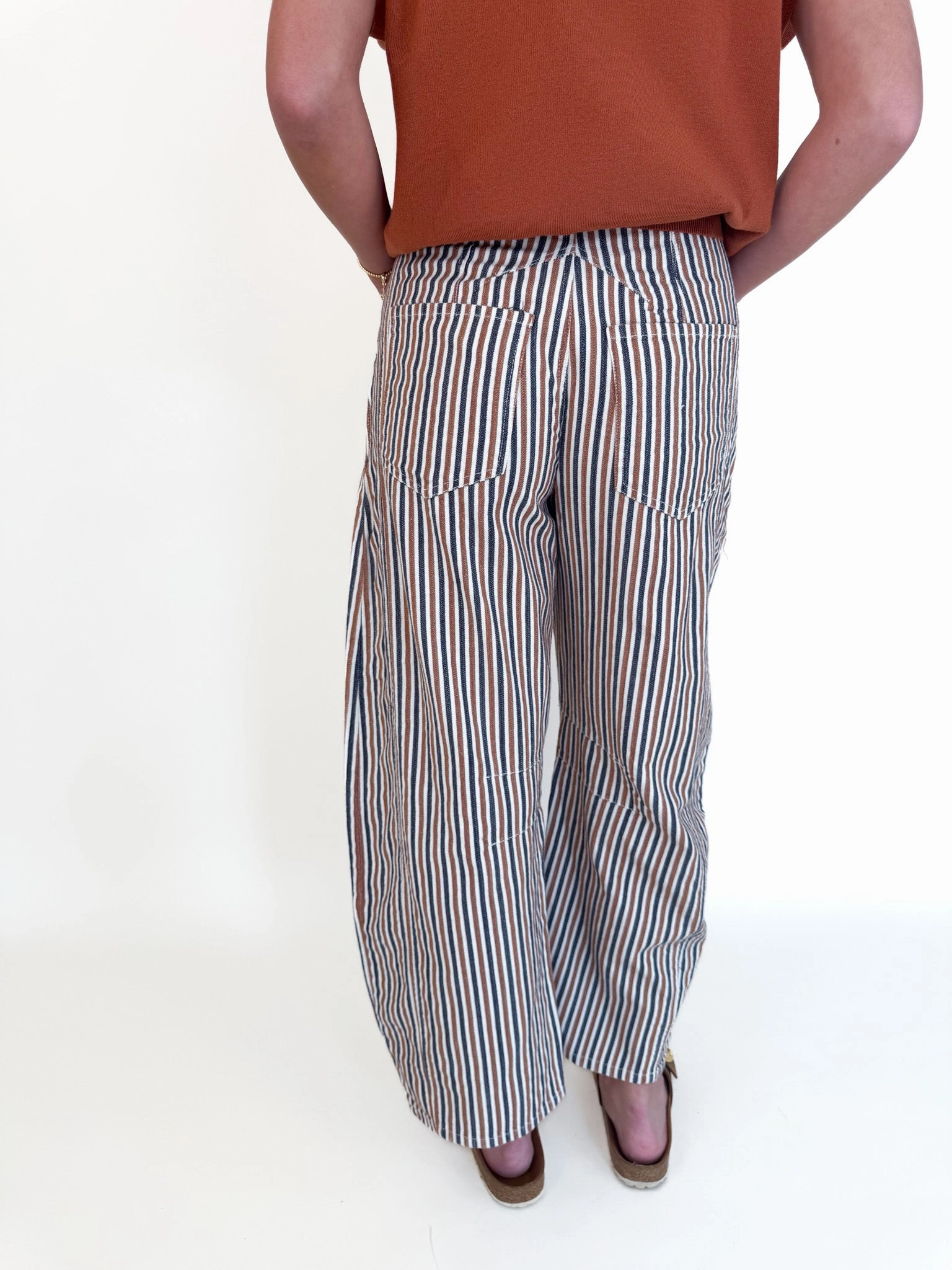 Berlin Stripe Barrel Jean