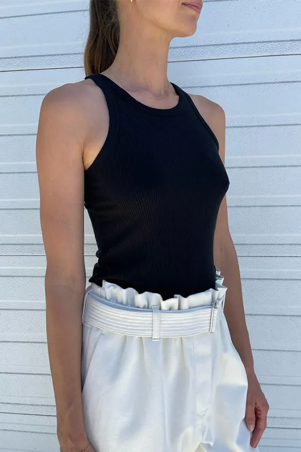 Black Vintage Ribbed Tank (Sold Out)