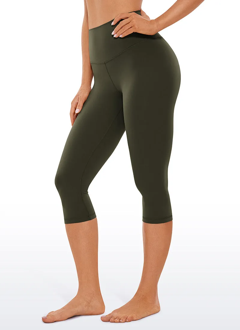 CRZ YOGA Women's Yoga Lounge High Rise Butterluxe Yoga Leggings 17'' Olive Green