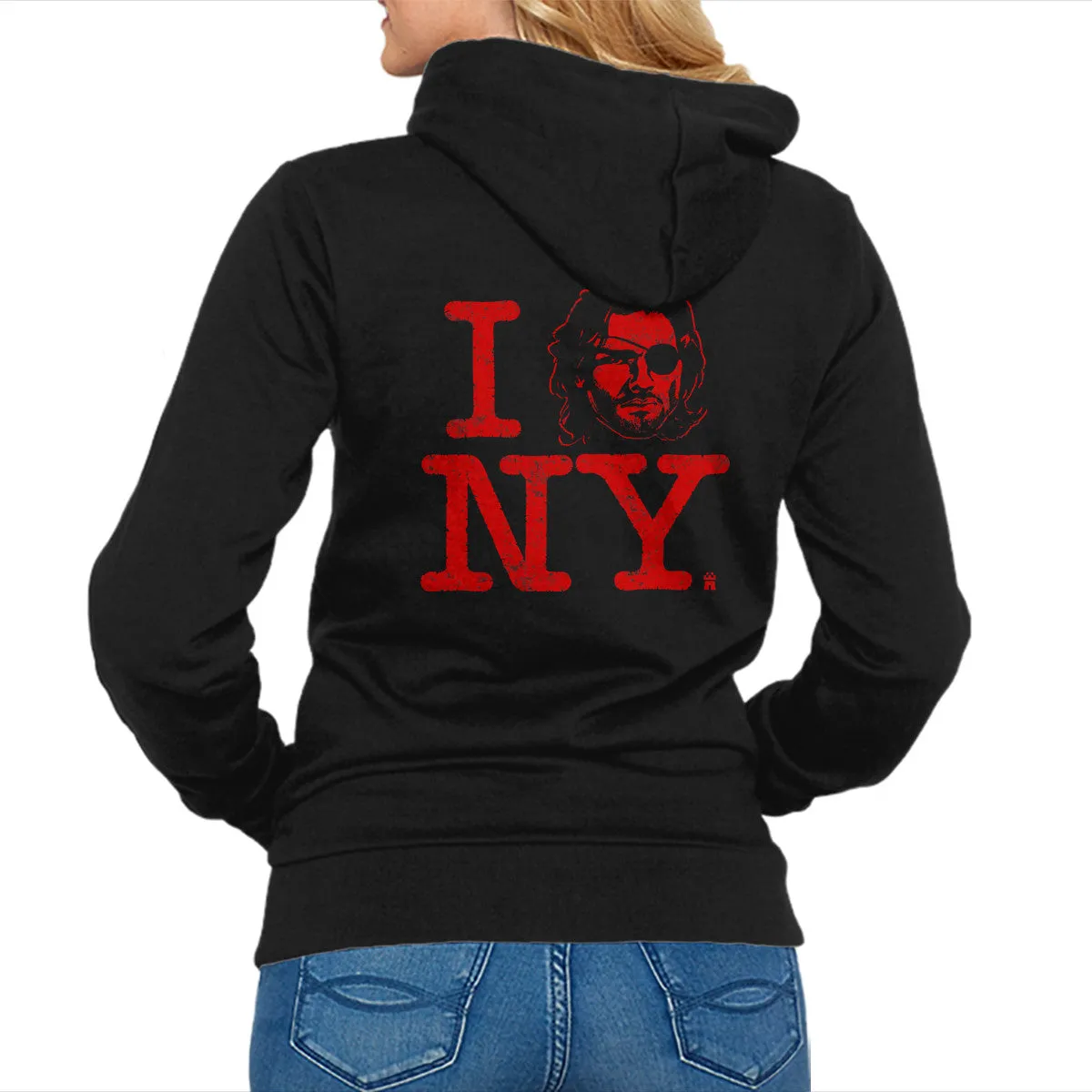 I Snake NY Classic Hoodie lace accents