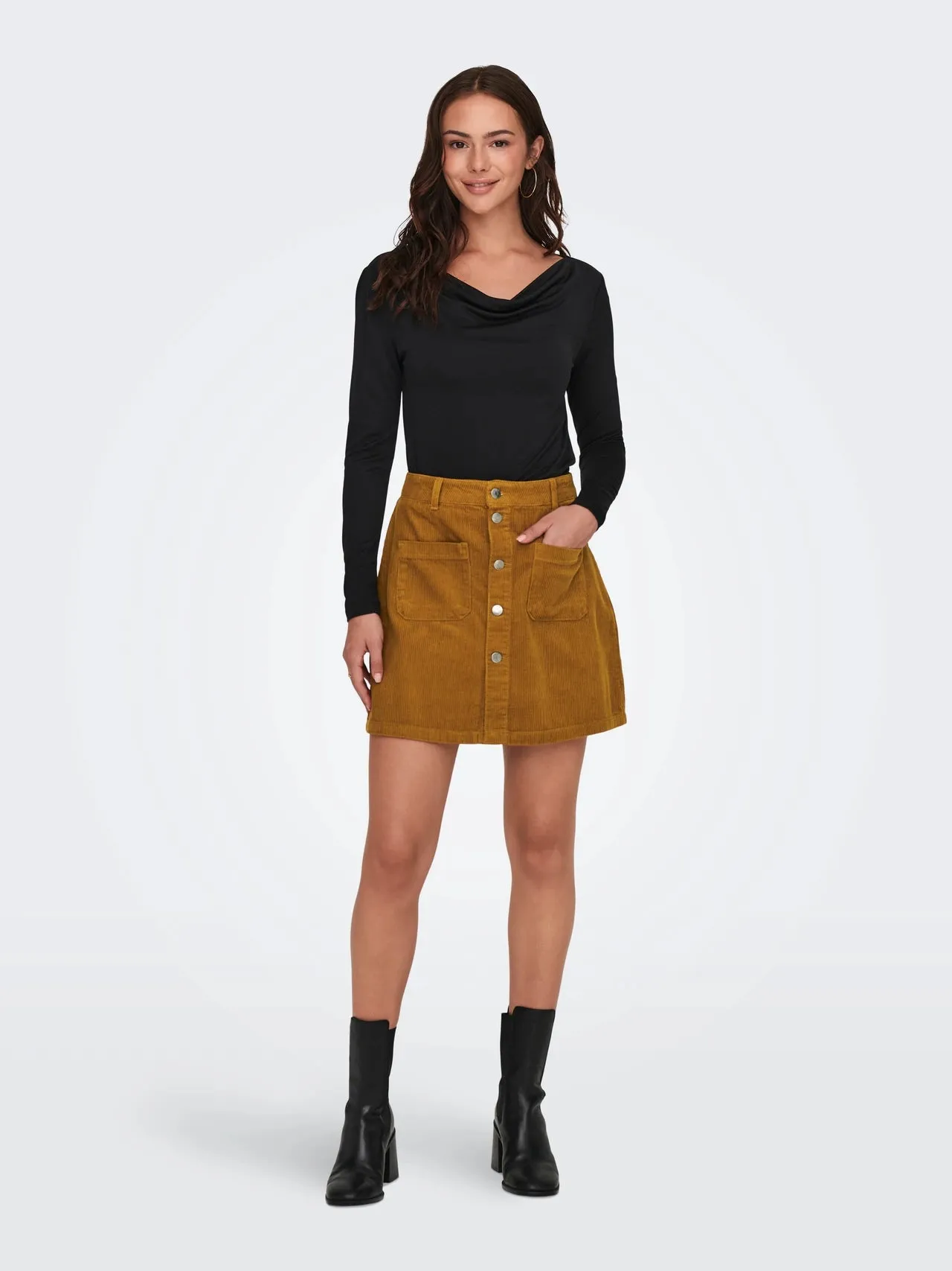 Corduroy Mini Skirt