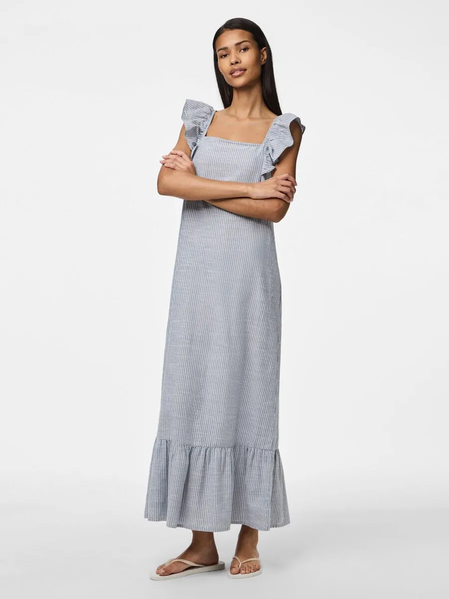 Cotton Linen Blend Maxi Dress