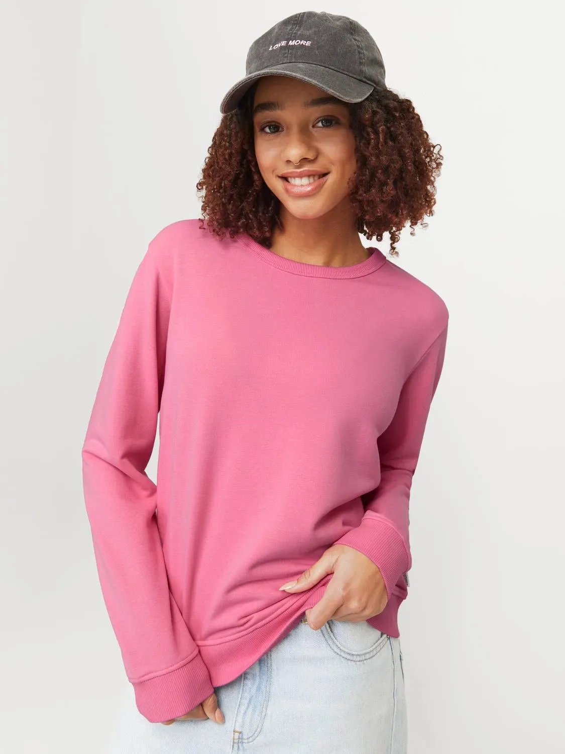 Cotton Solid Sweatshirt