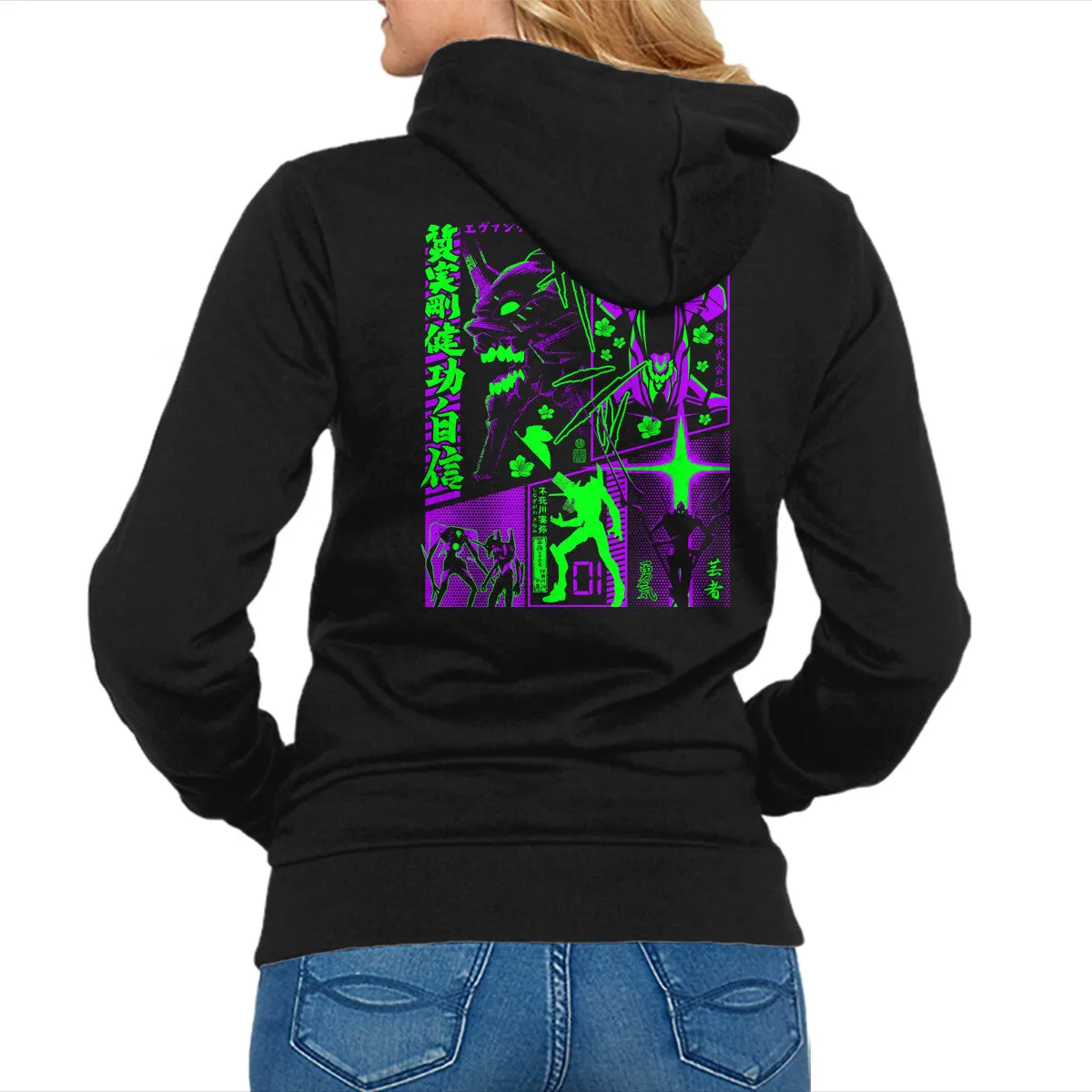 Neon Manga Stylish Hoodie