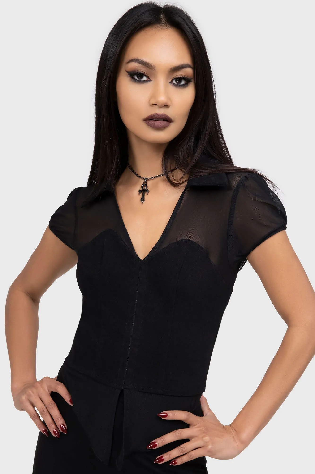Cryptic Cora Top