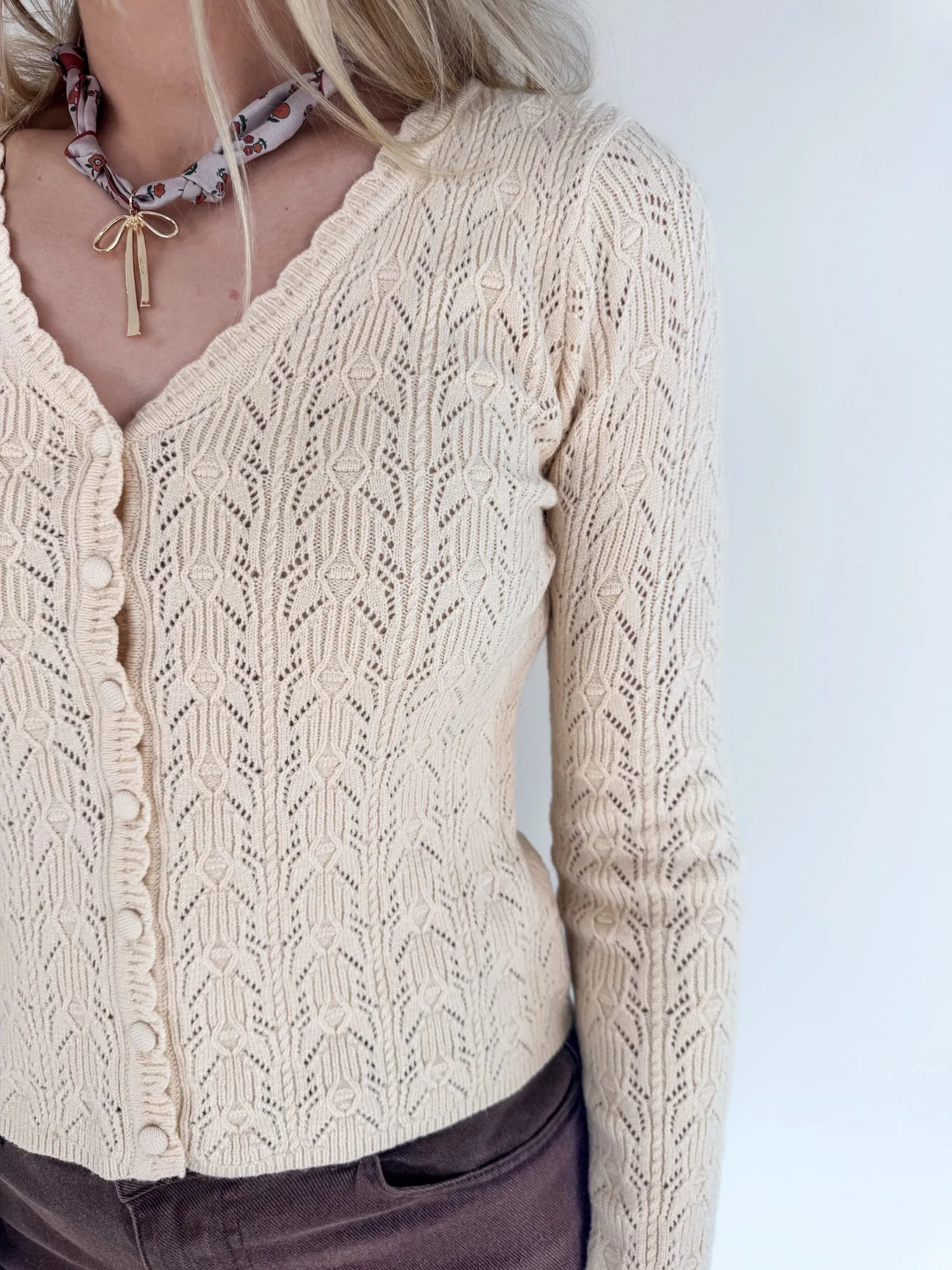 Dainty Knit Lace Cardigan