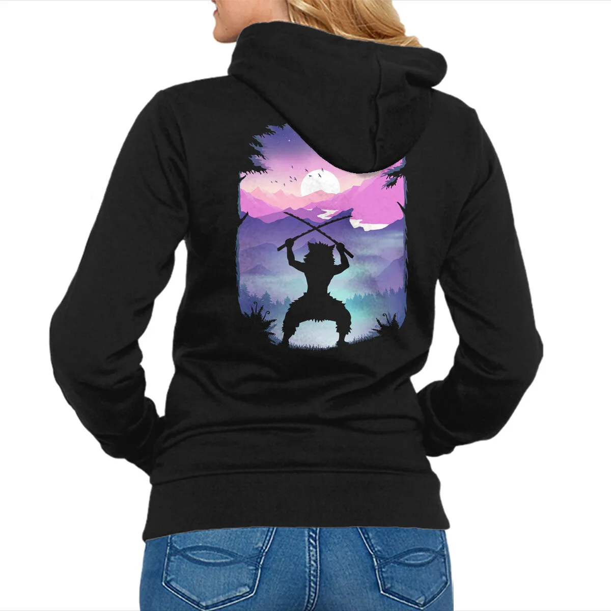 Casual Hoodie Soft Fabric Inosuke Sunset