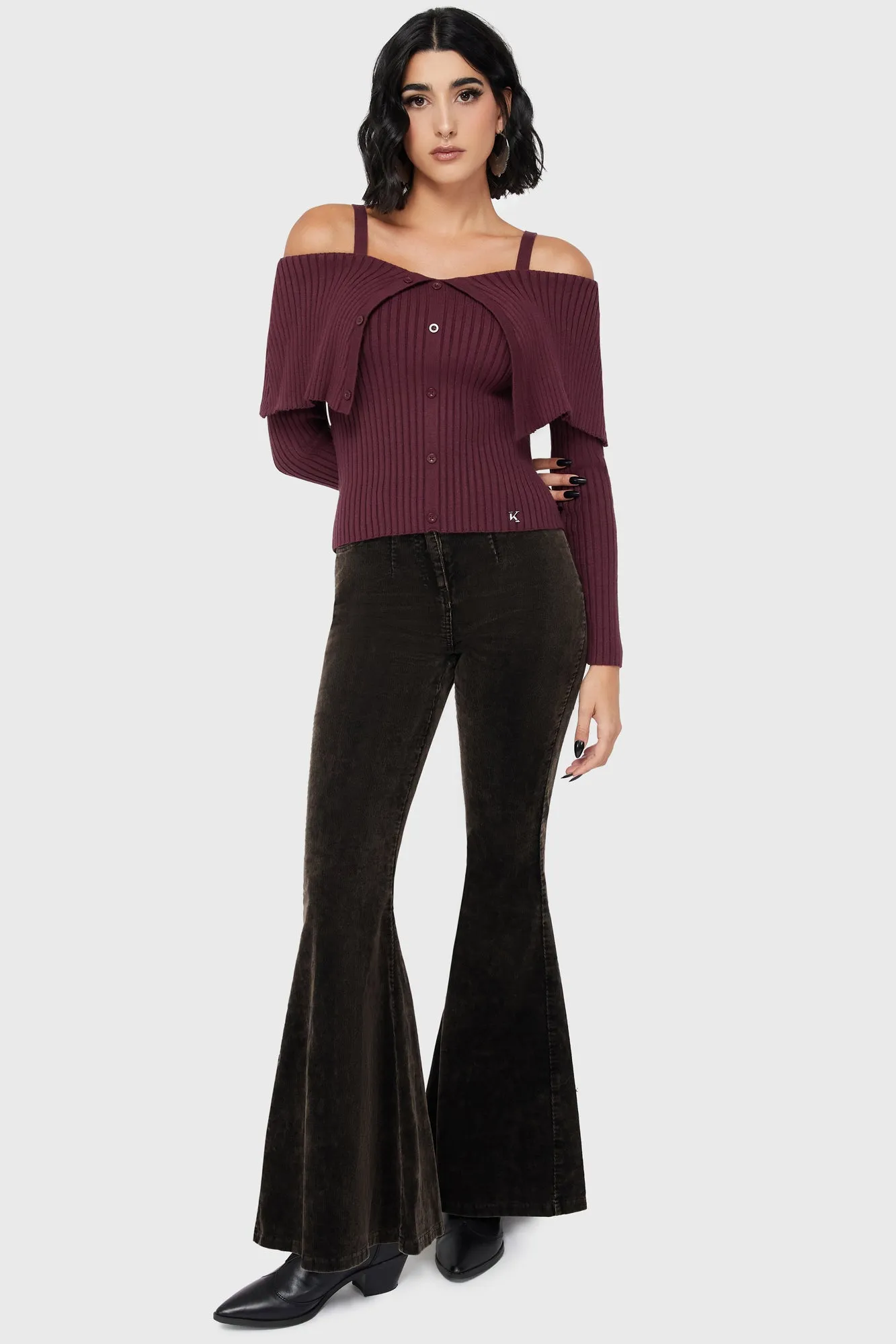 Dusk Empress Knit Top [Purple]