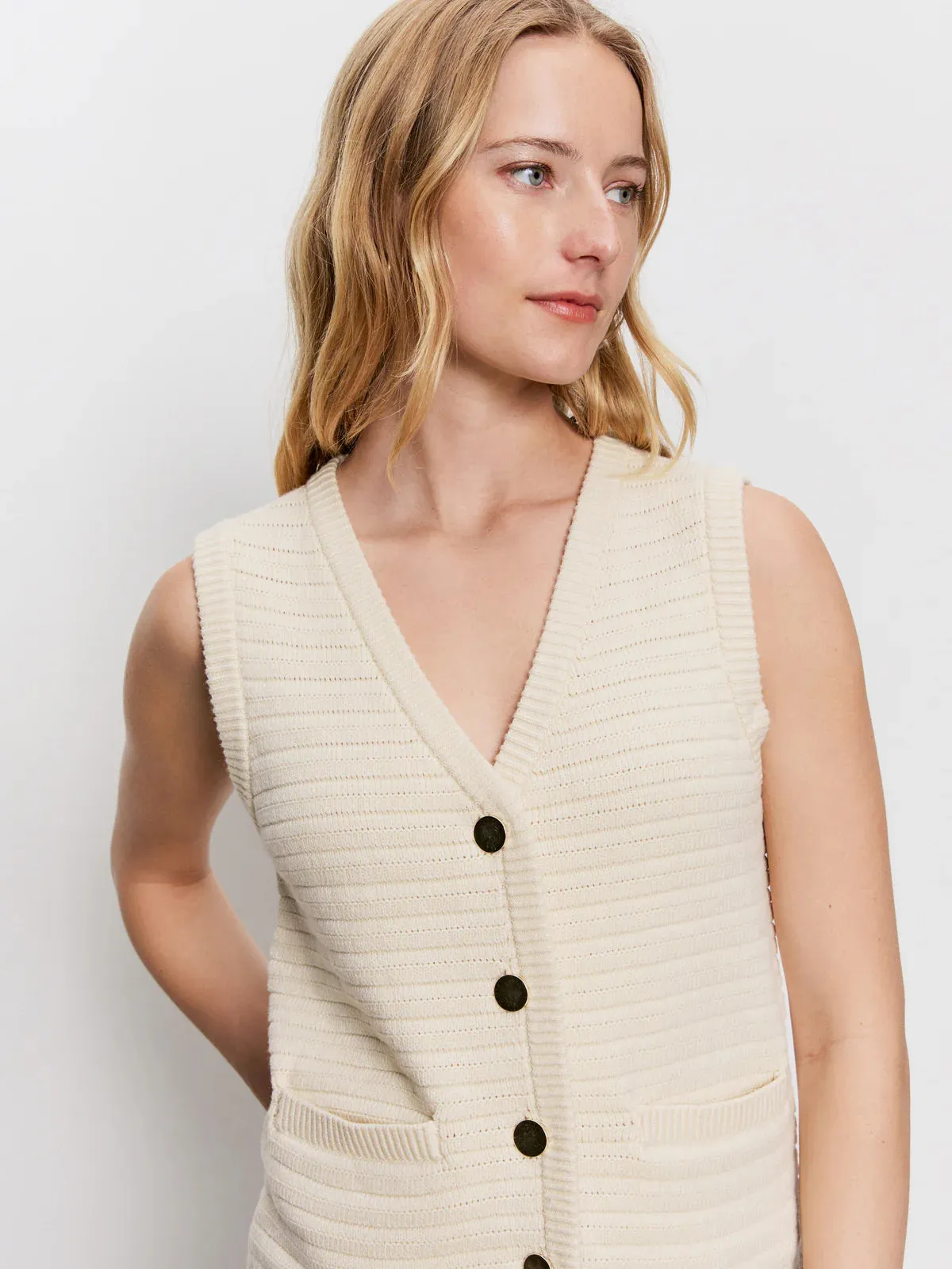 Emery Macrame Sweater Vest