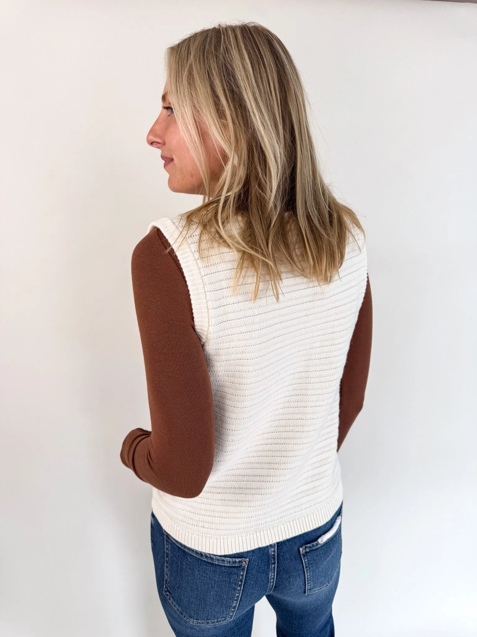 Emery Macrame Sweater Vest