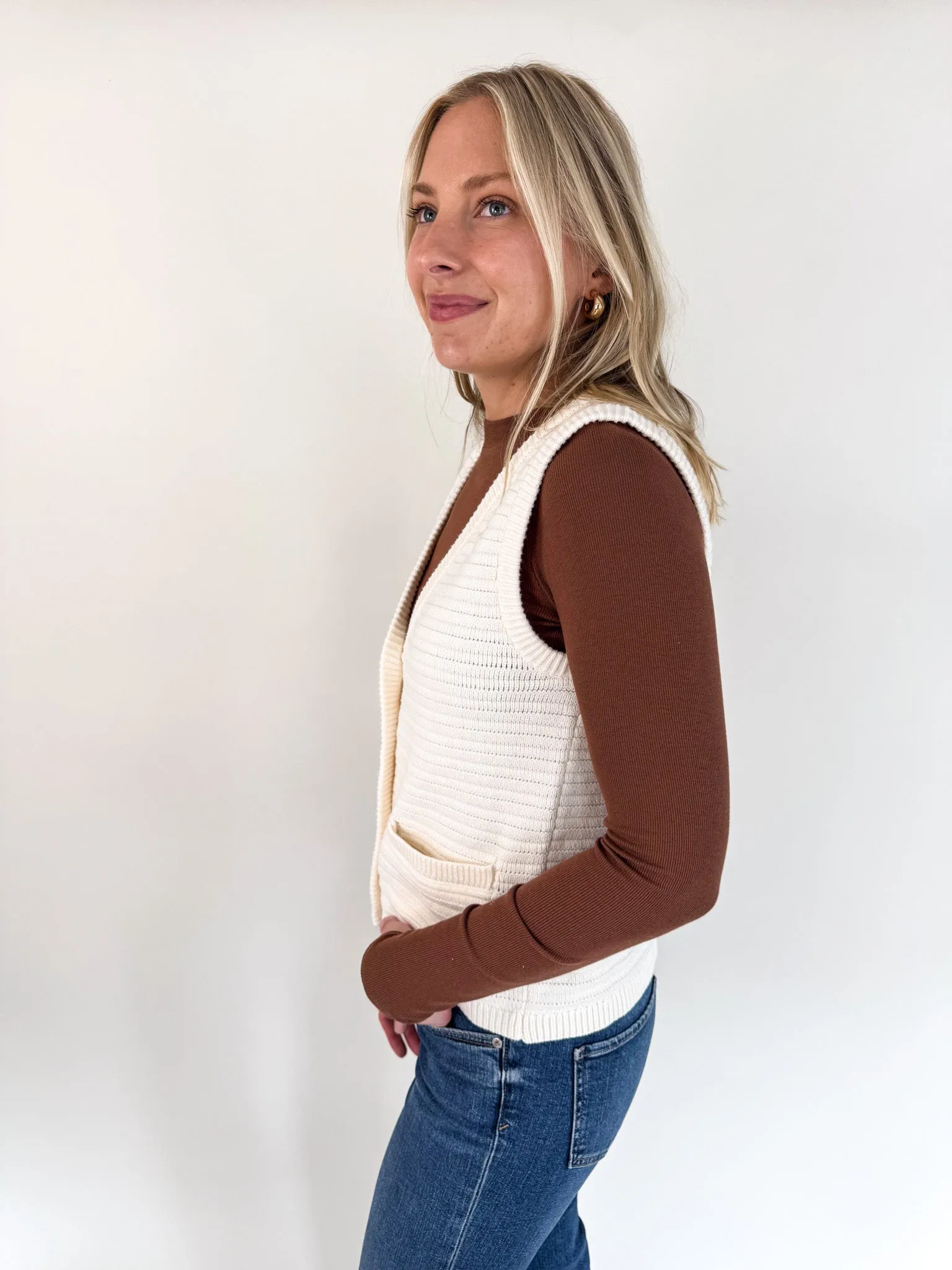 Emery Macrame Sweater Vest