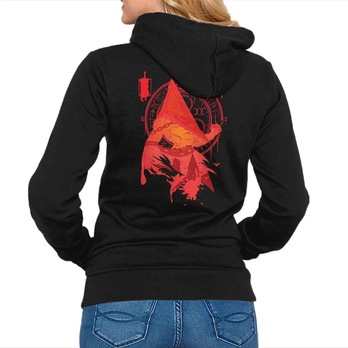 Red Pyramid Thing Fashionable Hoodie appropriate for work