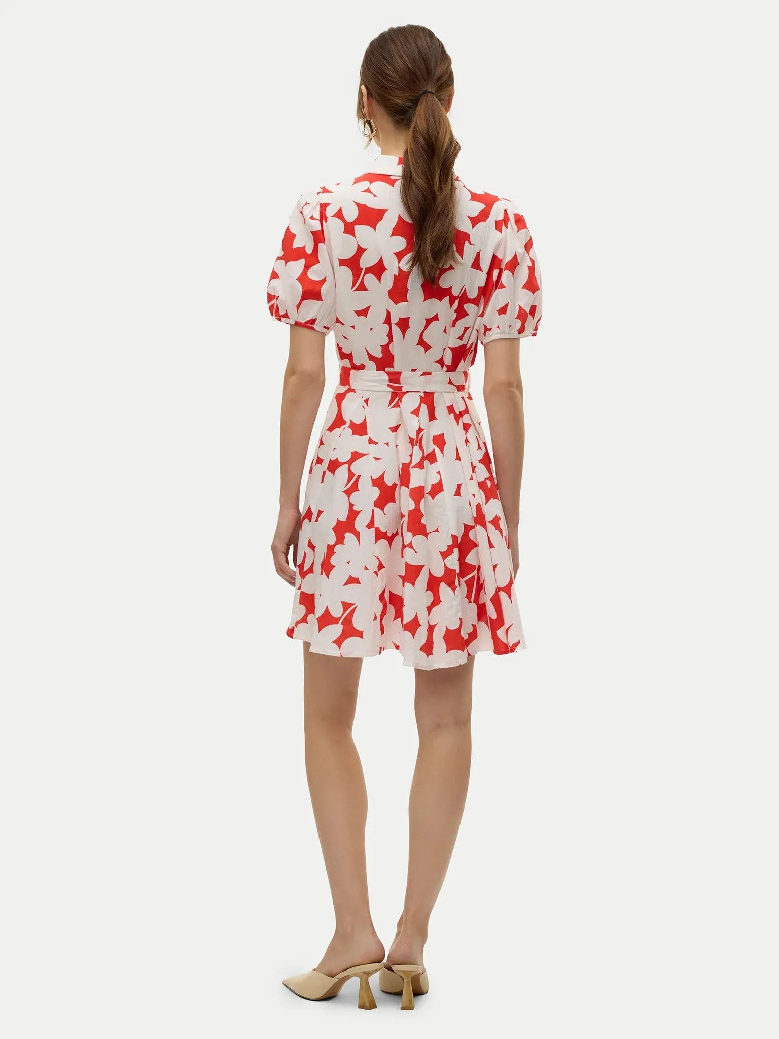 Floral Organic Cotton Shirt Dress
