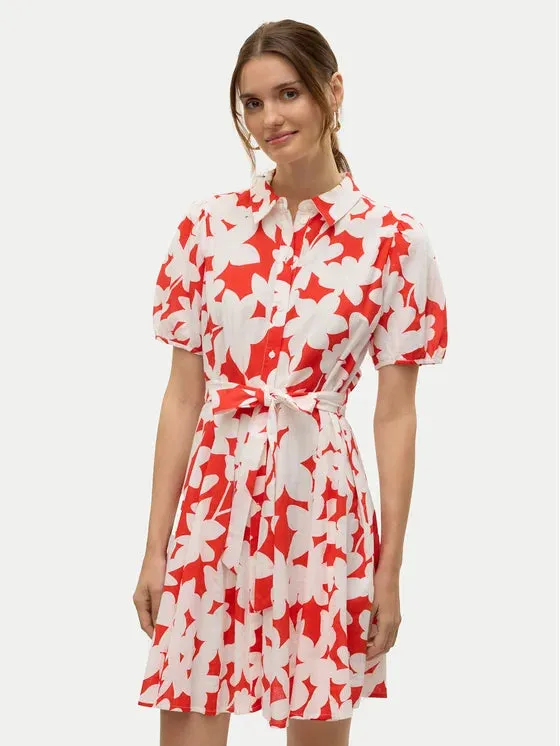 Floral Organic Cotton Shirt Dress