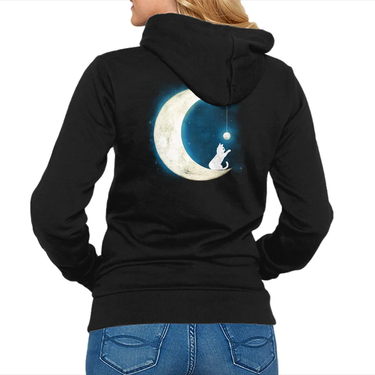 Moon Cat nautical print