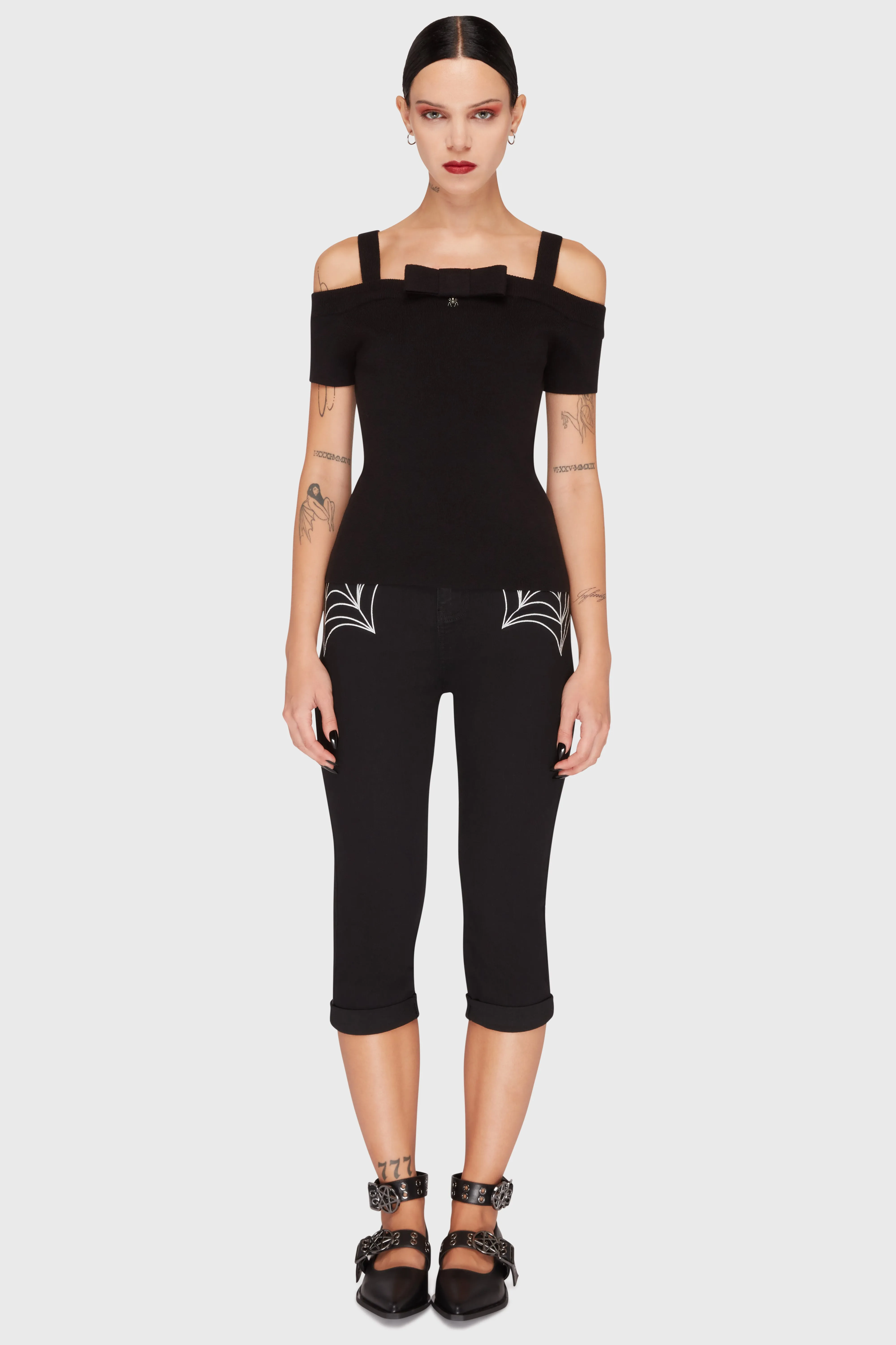 Graveyard Swing Bardot Top