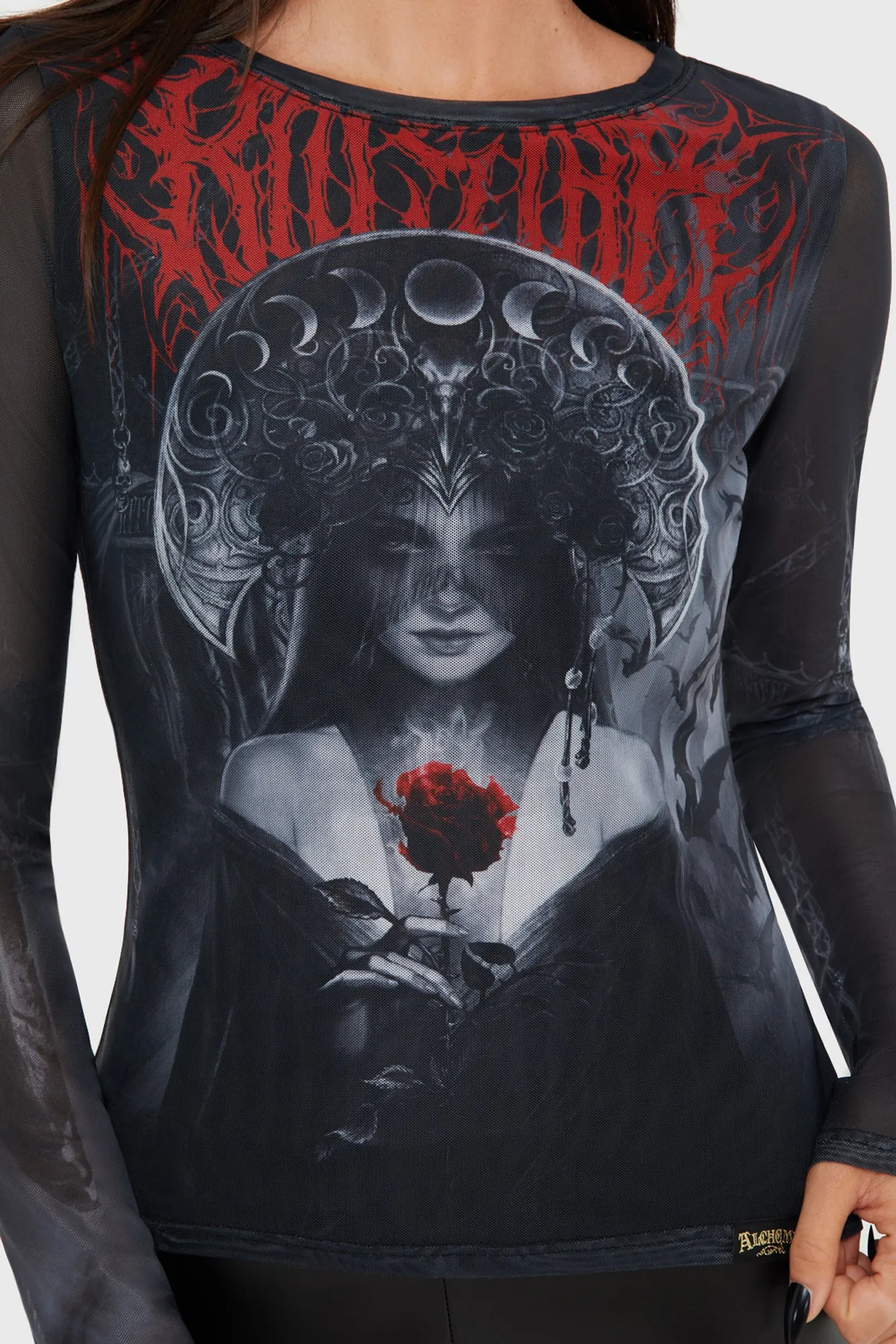 Grimalkins Glass Mesh Top