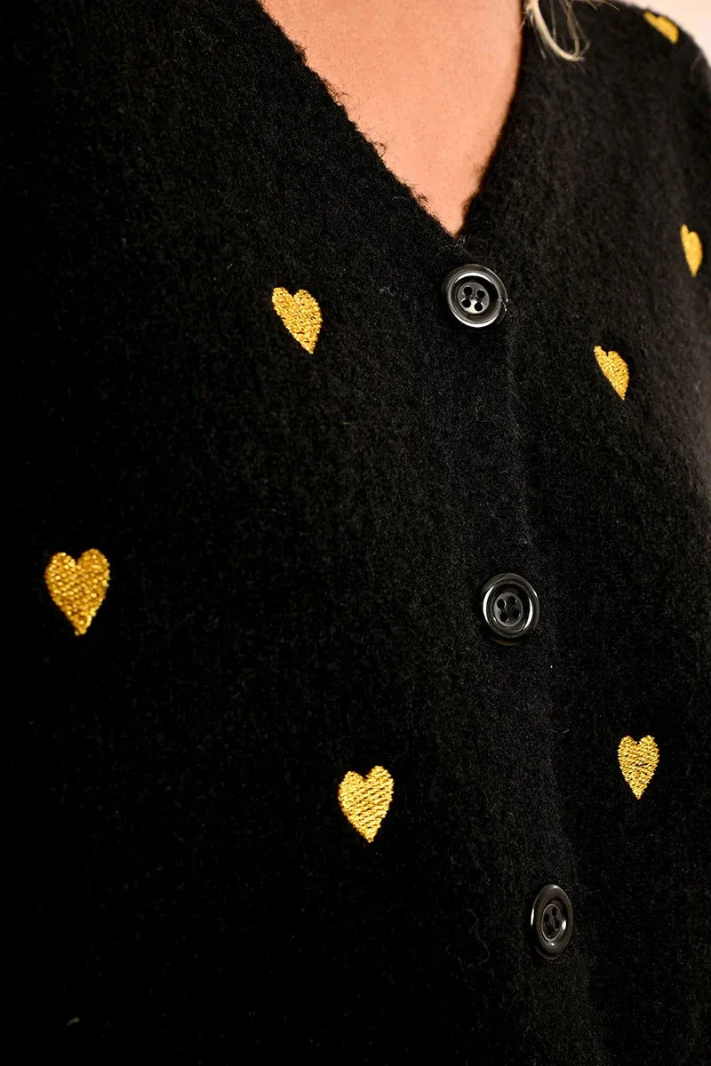 Heart of Gold Button Cardigan