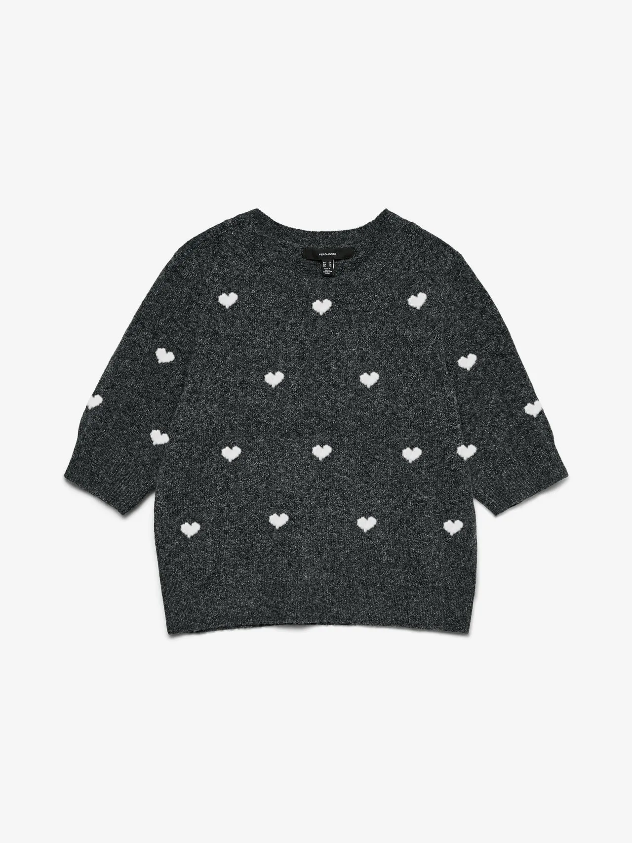 Hearts 2/4 Sleeve Sweater
