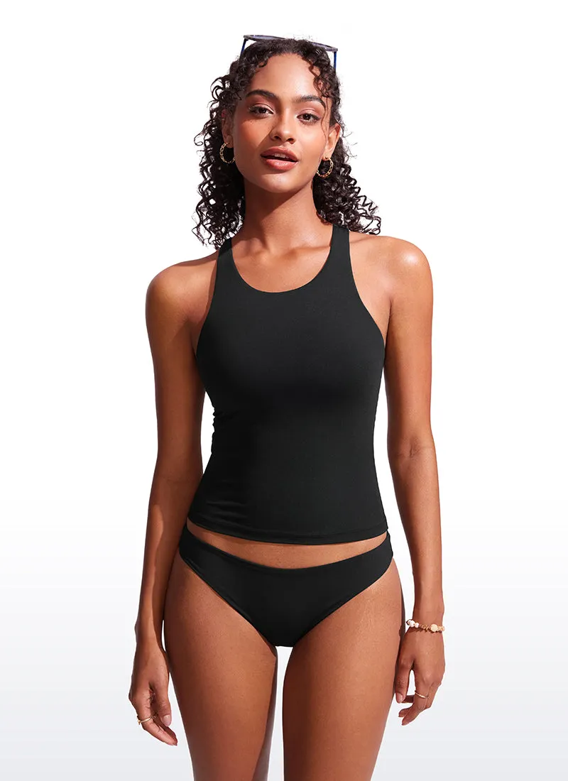 High Neck Racerback Tankini Top