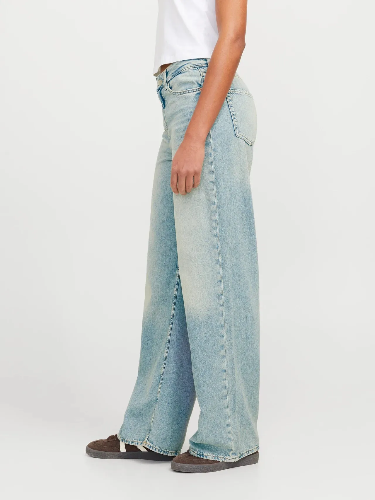 High Waist Wide Leg Light Jeans