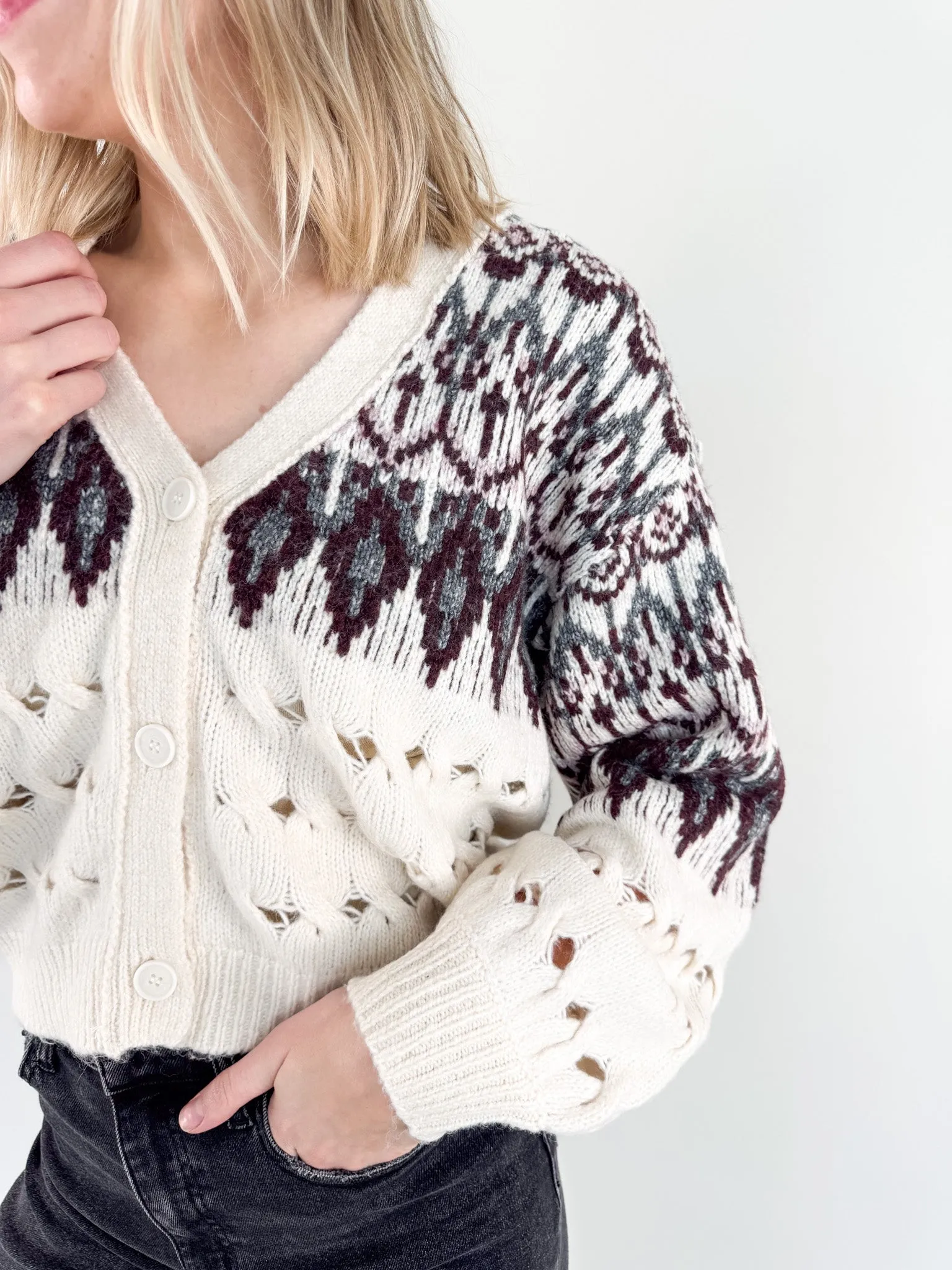 Irisa Cream Cardigan