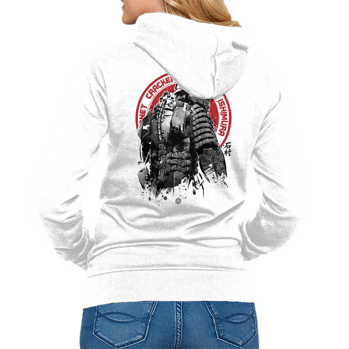 Basic Hoodie Abstract print Isaac Clarke Sumi-e