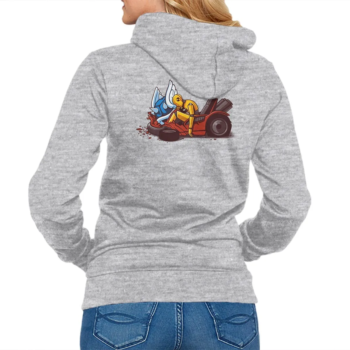 Cold Protection Athletic Hoodie Kart Crash