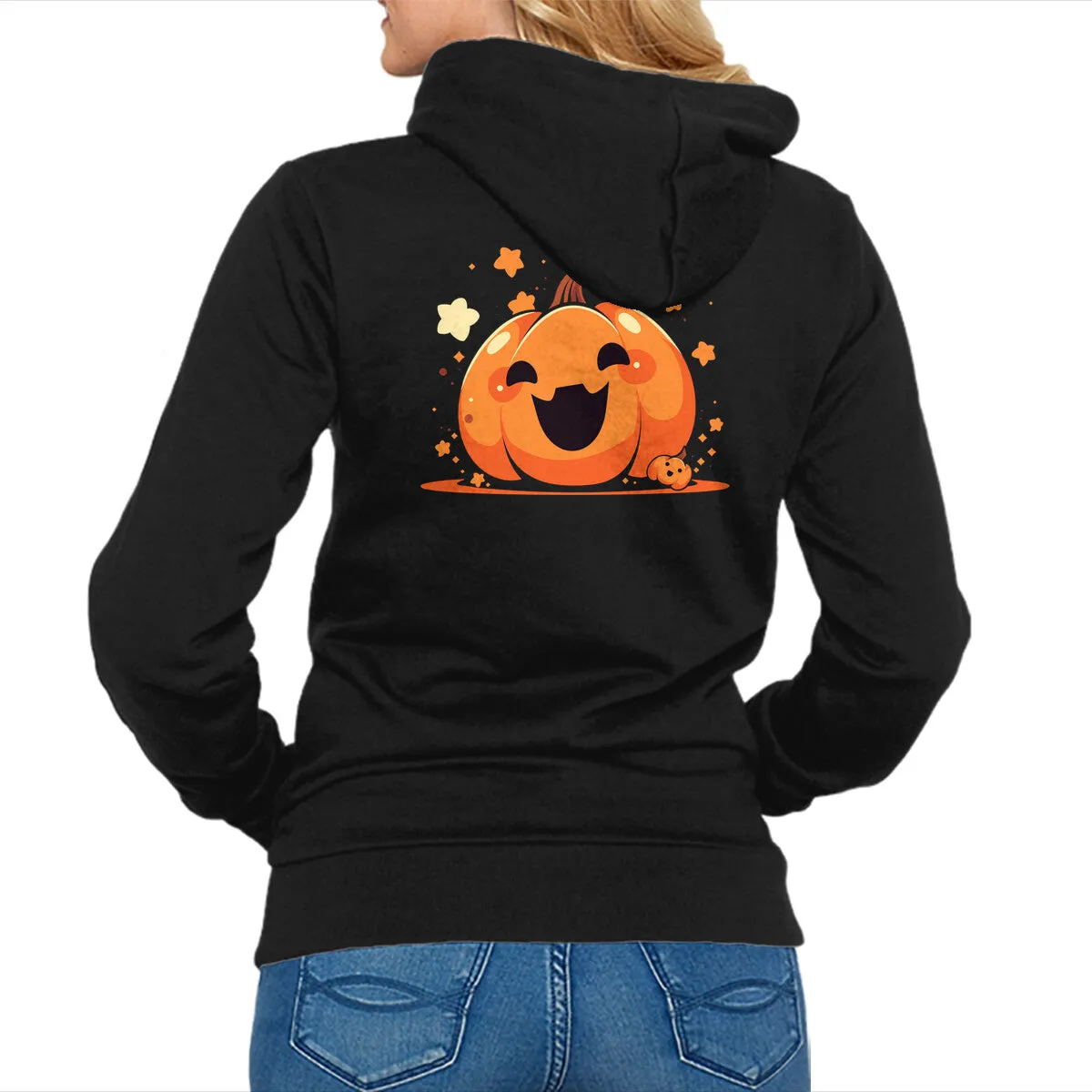 Kawaii Pumpkin Halloween Zip Closure