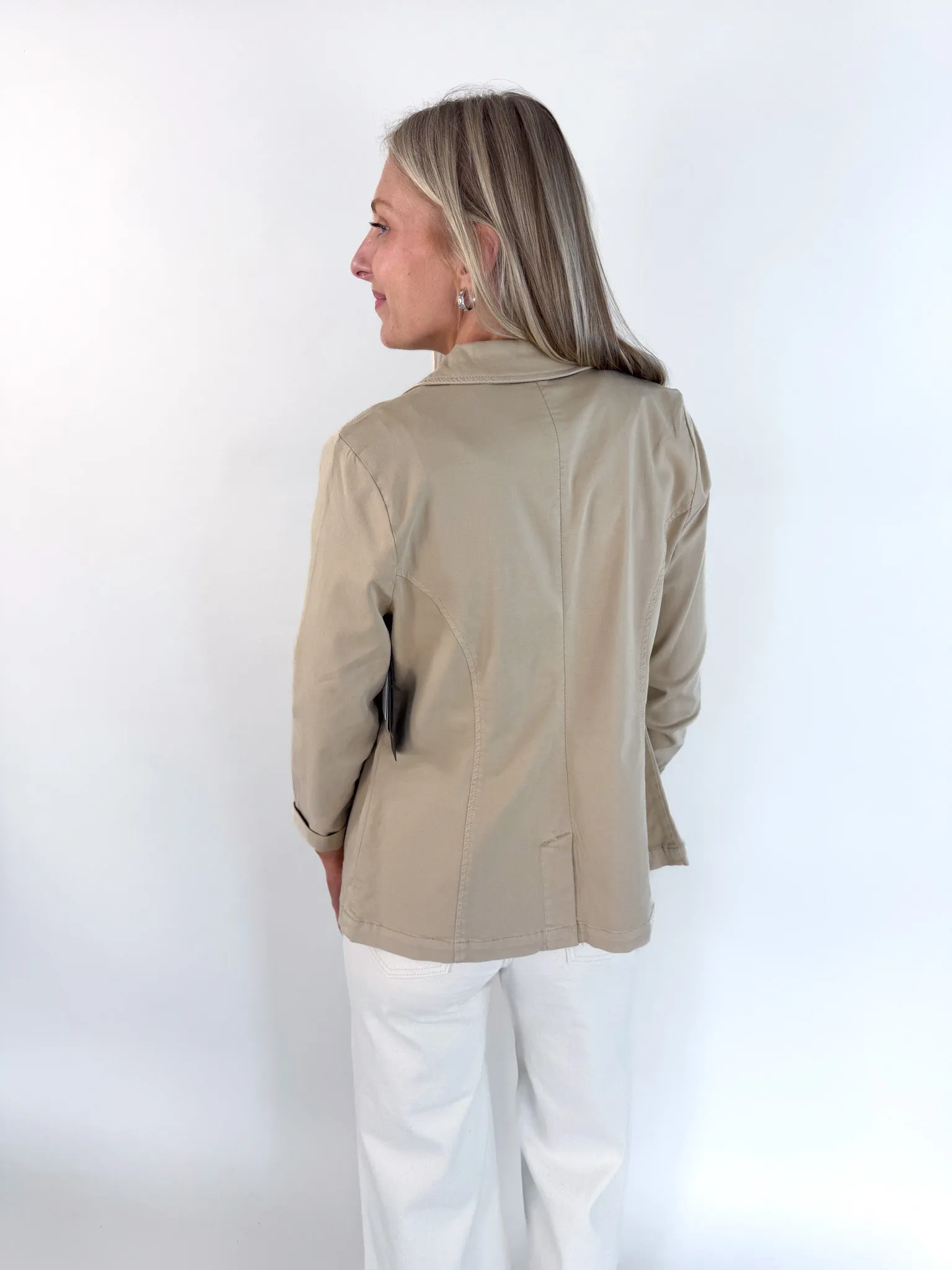 Kelly Cappuccino Fitted Blazer