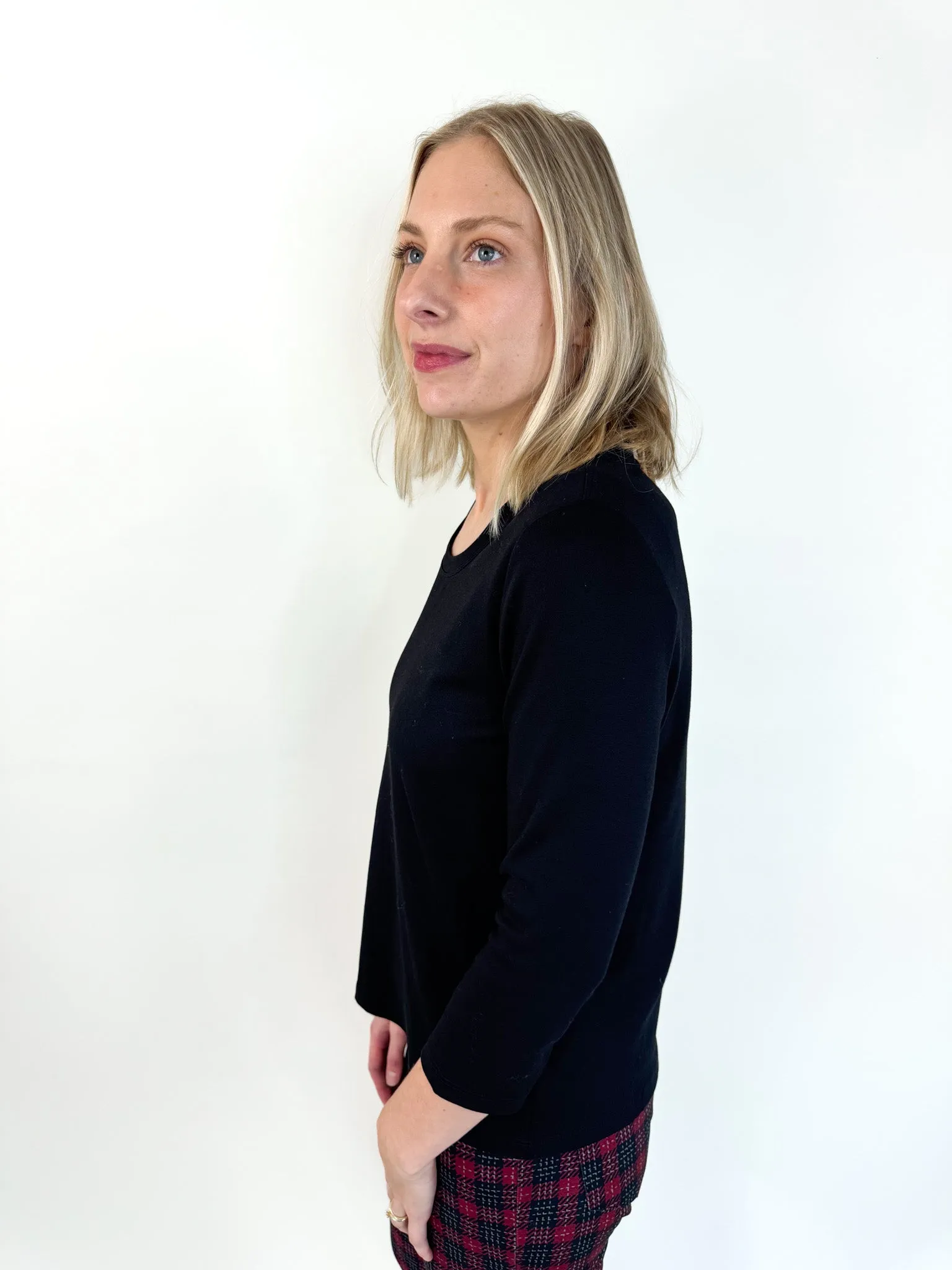 Kennedy 3/4 Sleeve Scoop Neck Top