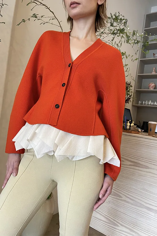 Kick Stretch-Cotton Pants in Subtle Jacquard Light Khaki