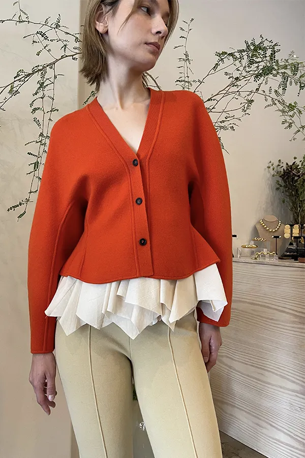 Kick Stretch-Cotton Pants in Subtle Jacquard Light Khaki