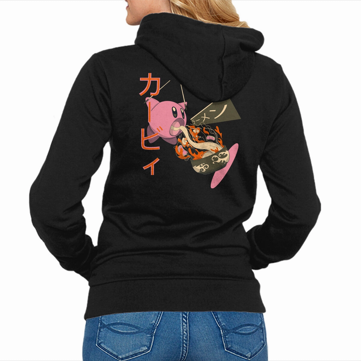 Kirby Ramen Front Pocket Lightweight Hoodie