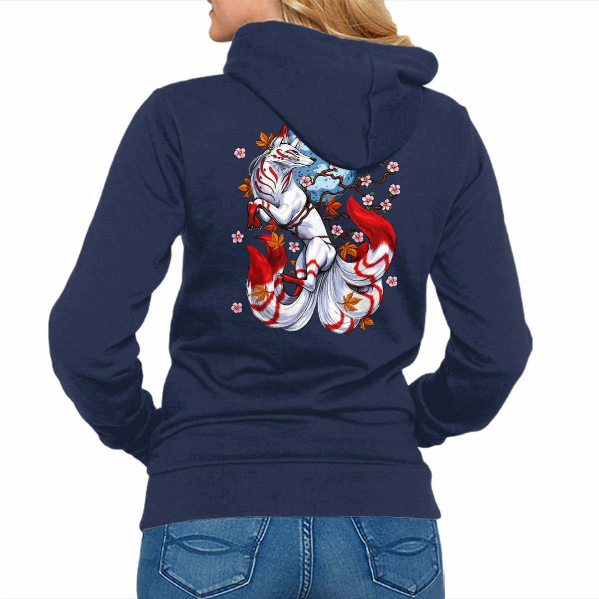 Kitsune Japanese Fox industry standard ethnic print