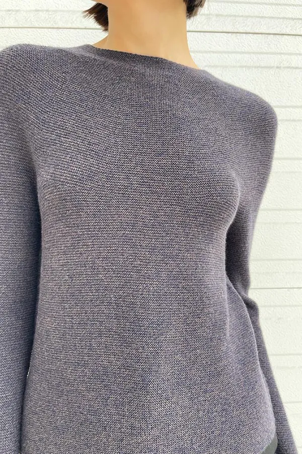 Kopasa Round Neck Sweater in Brown Melange