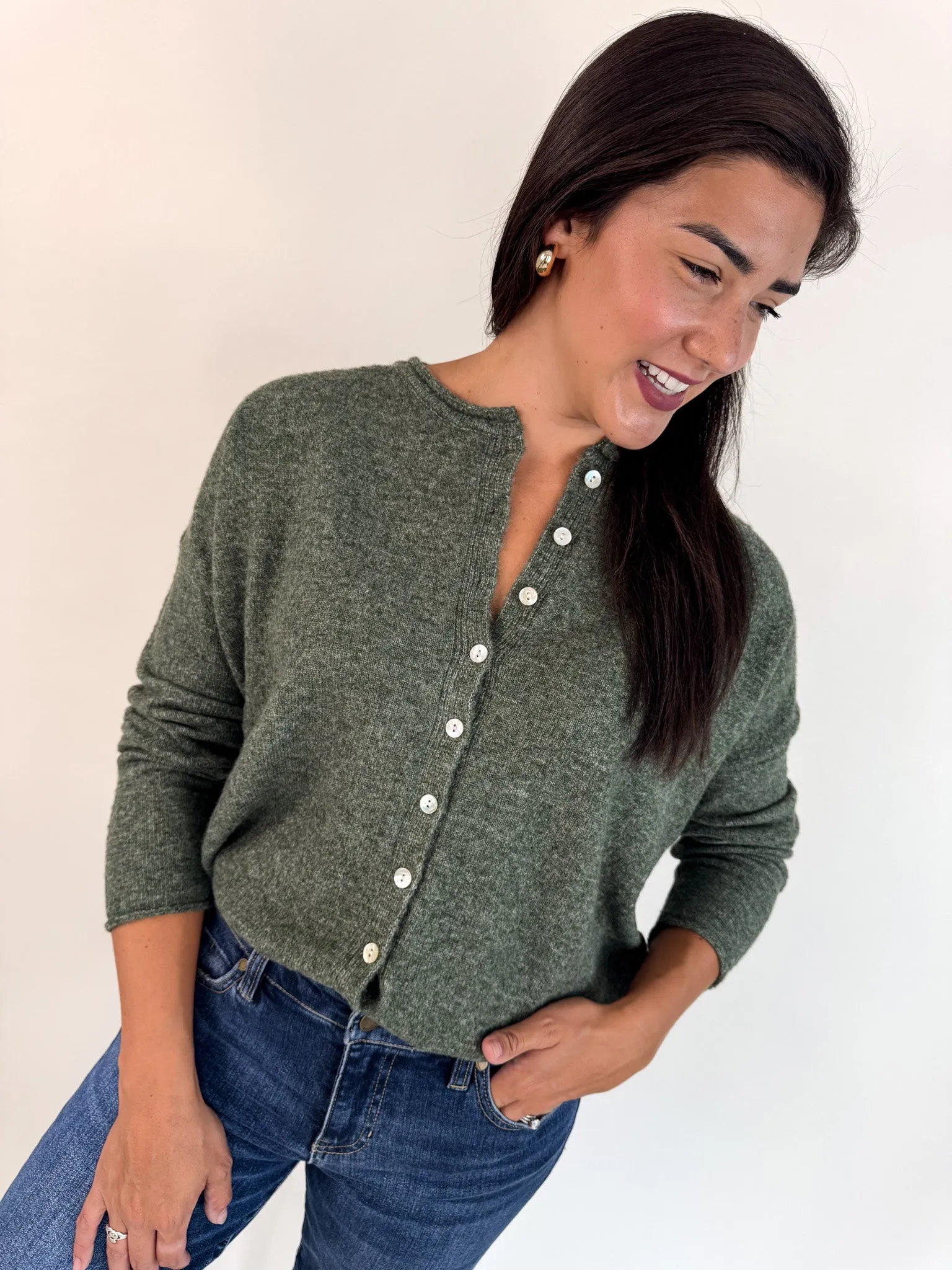 Krista Button Down Cardigan