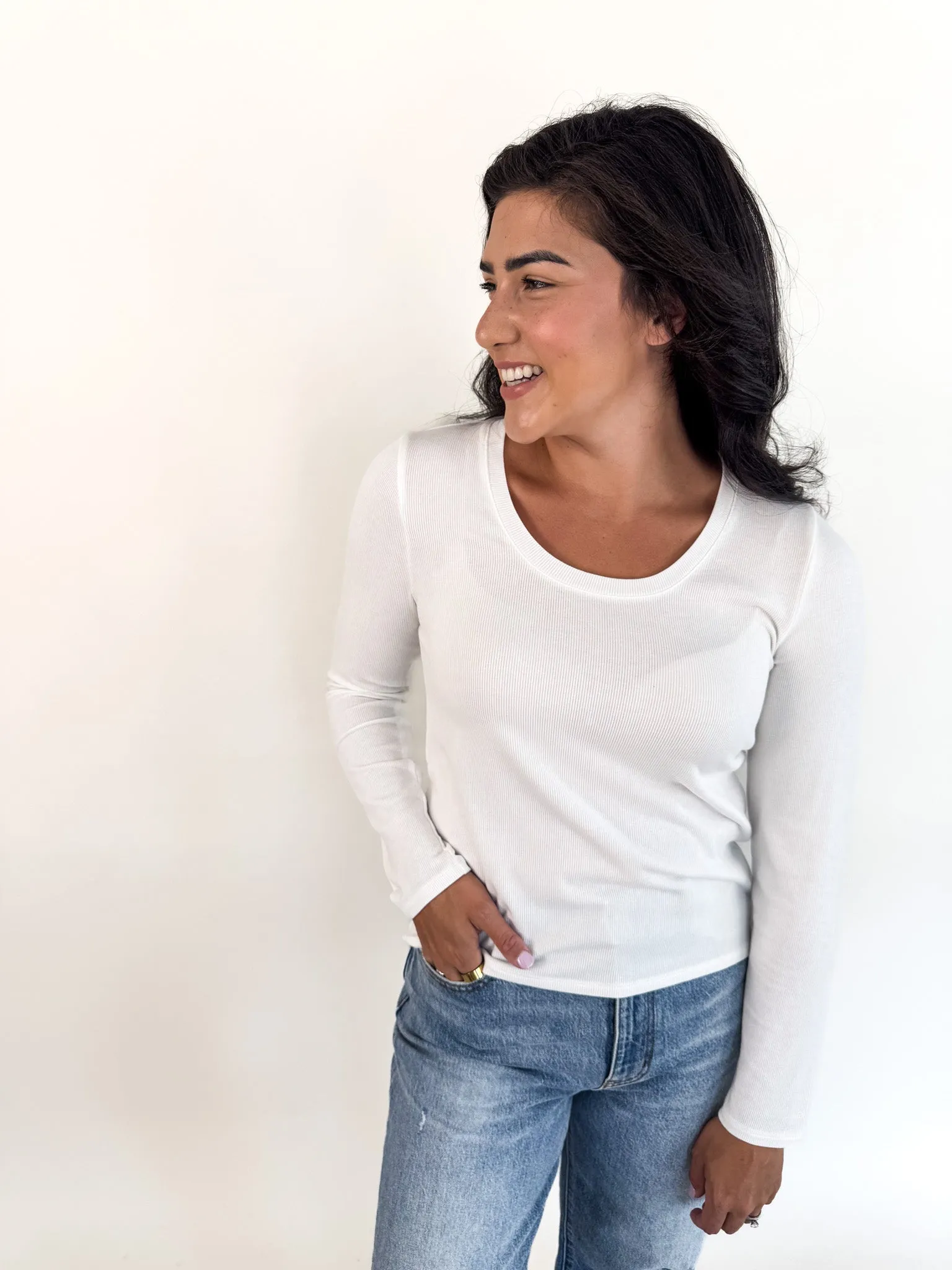 Lauren Long Sleeve- White