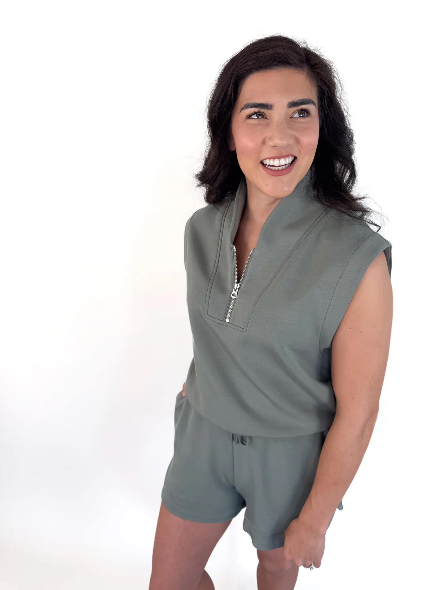 Loretta Shadow Half Zip