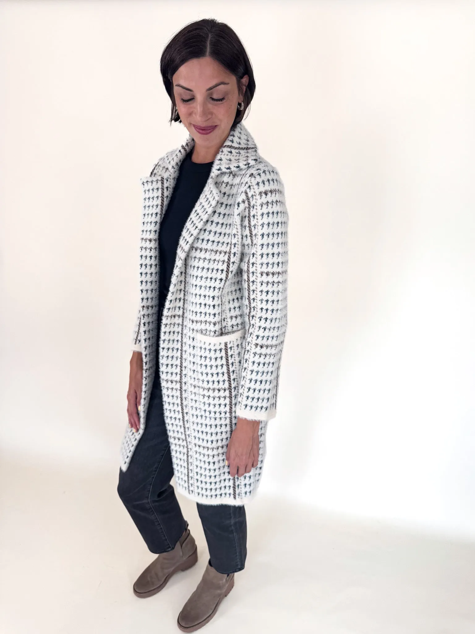 Marceau Houndstooth Coat