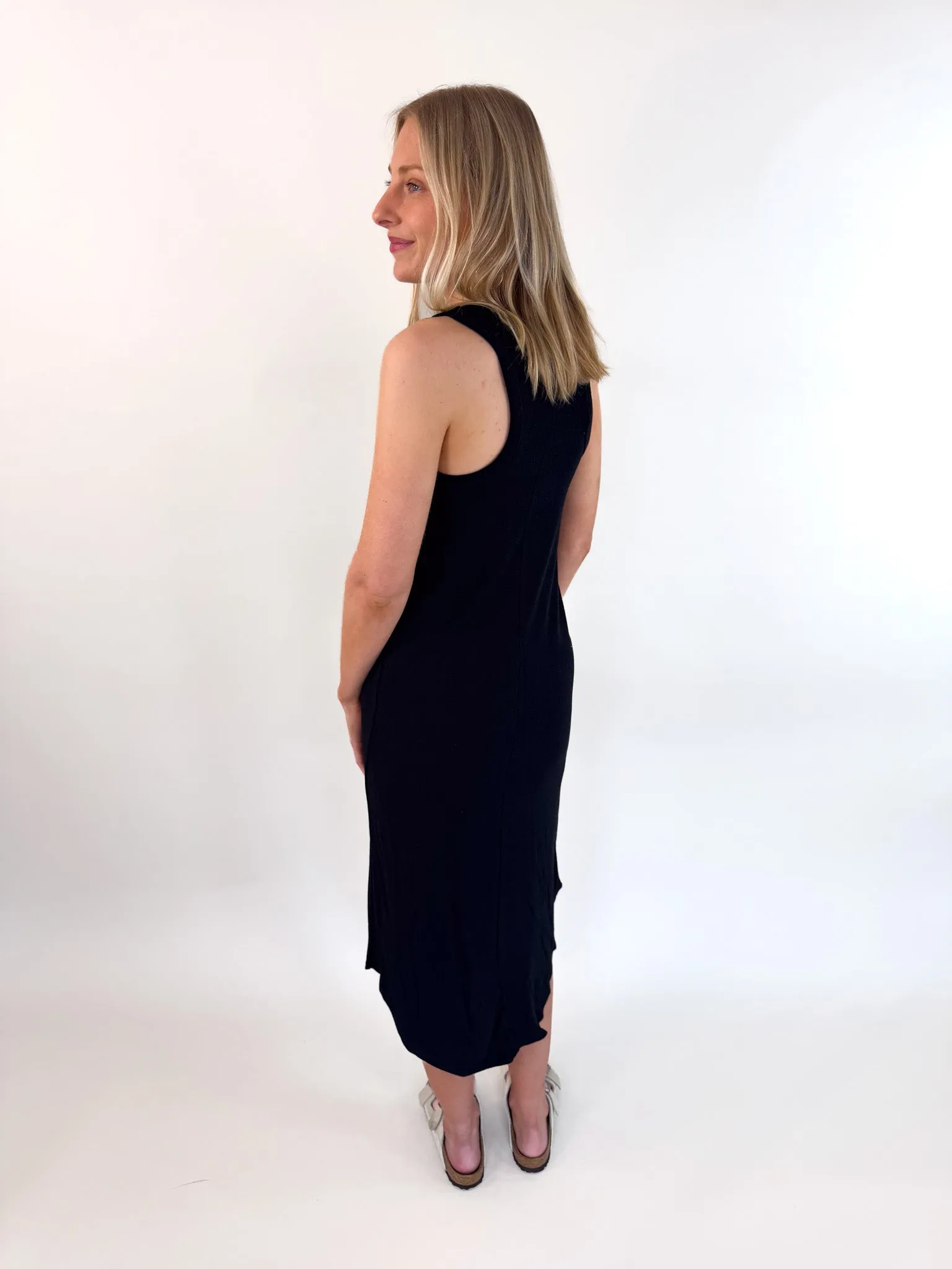 Margie Sleeveless Racerback Midi Dress