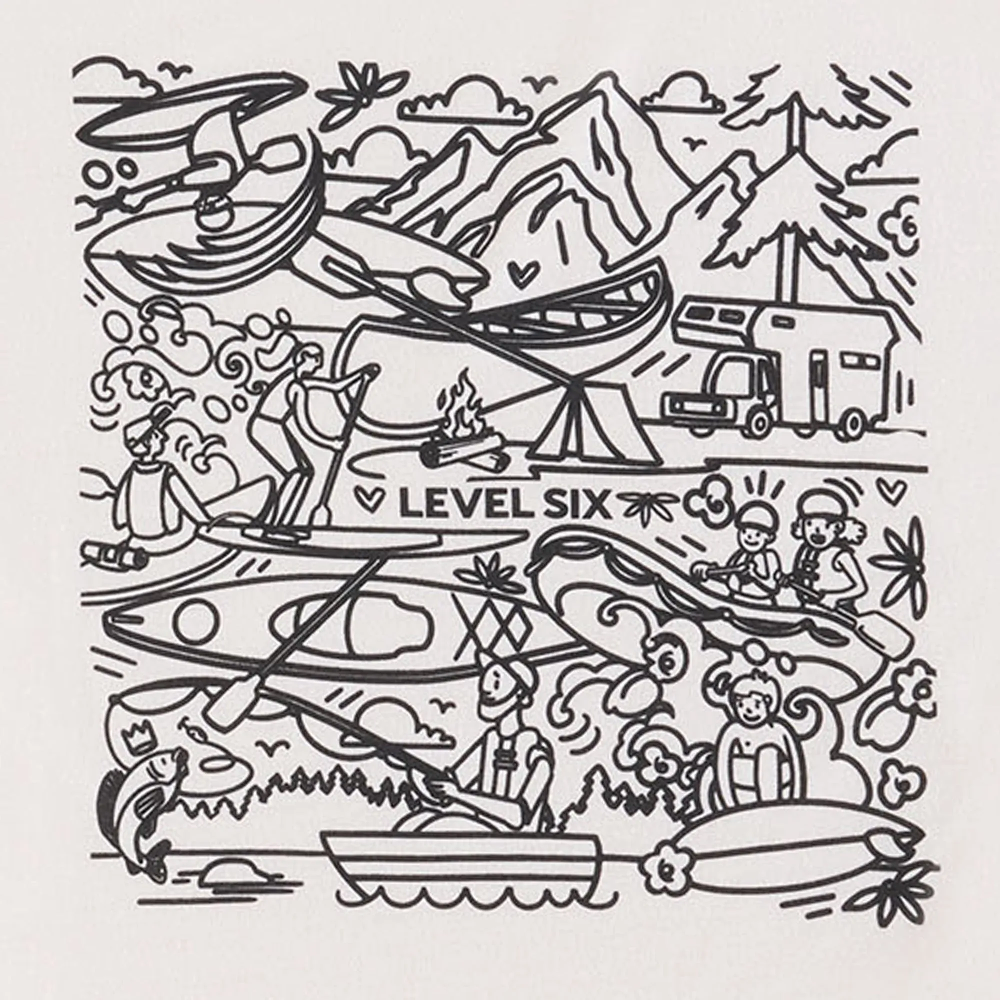 Men's Level Six Graffiti Tee ??