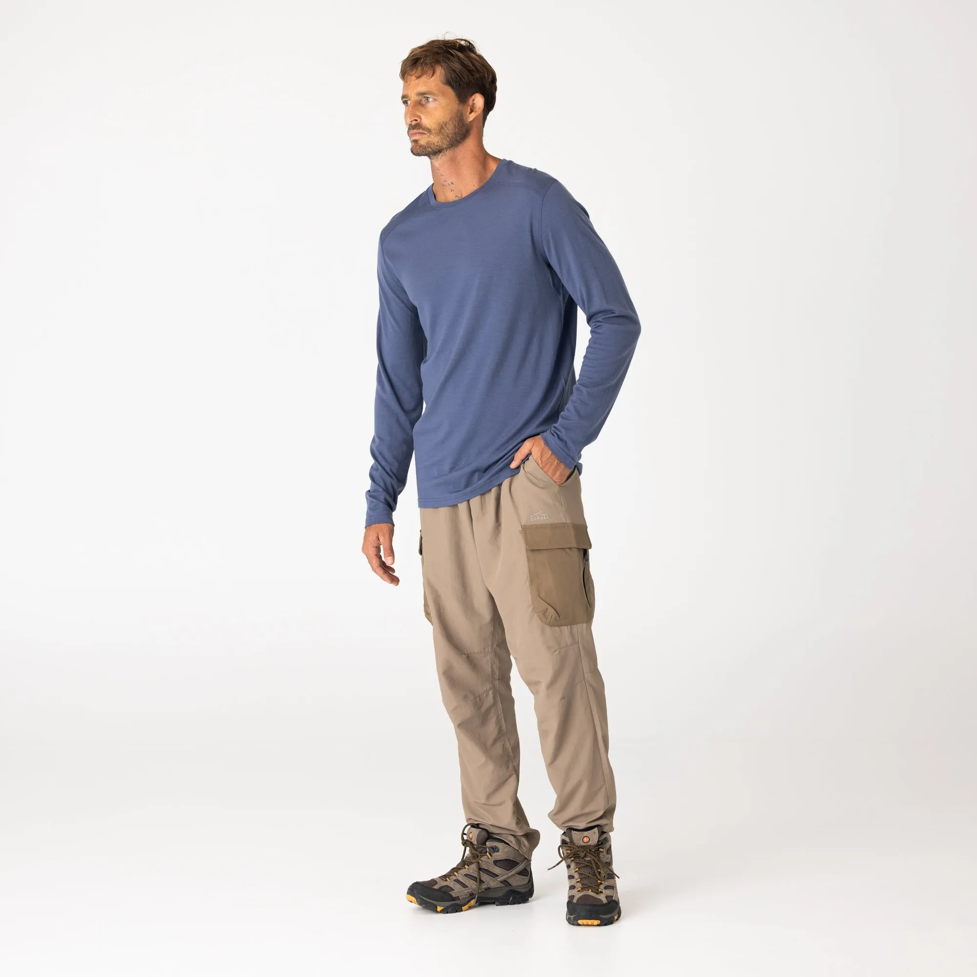 Mens Merino LS Base Layer Elysian