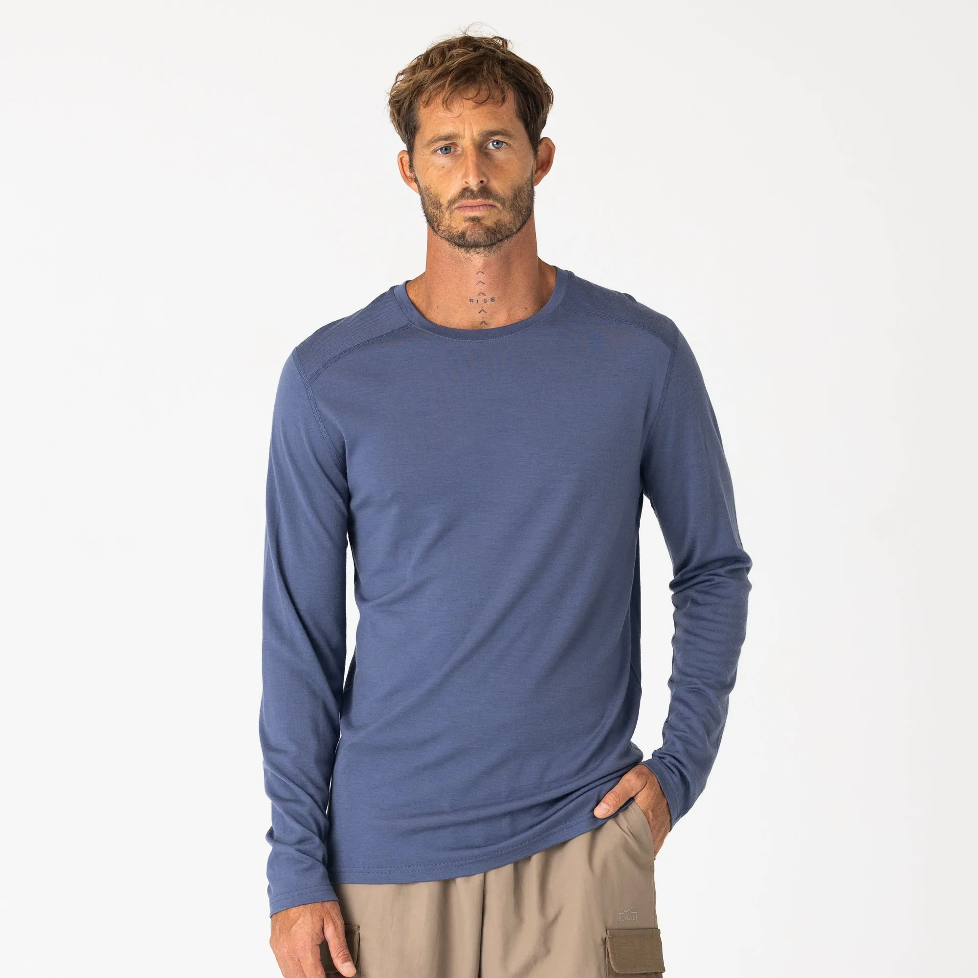 Mens Merino LS Base Layer Elysian