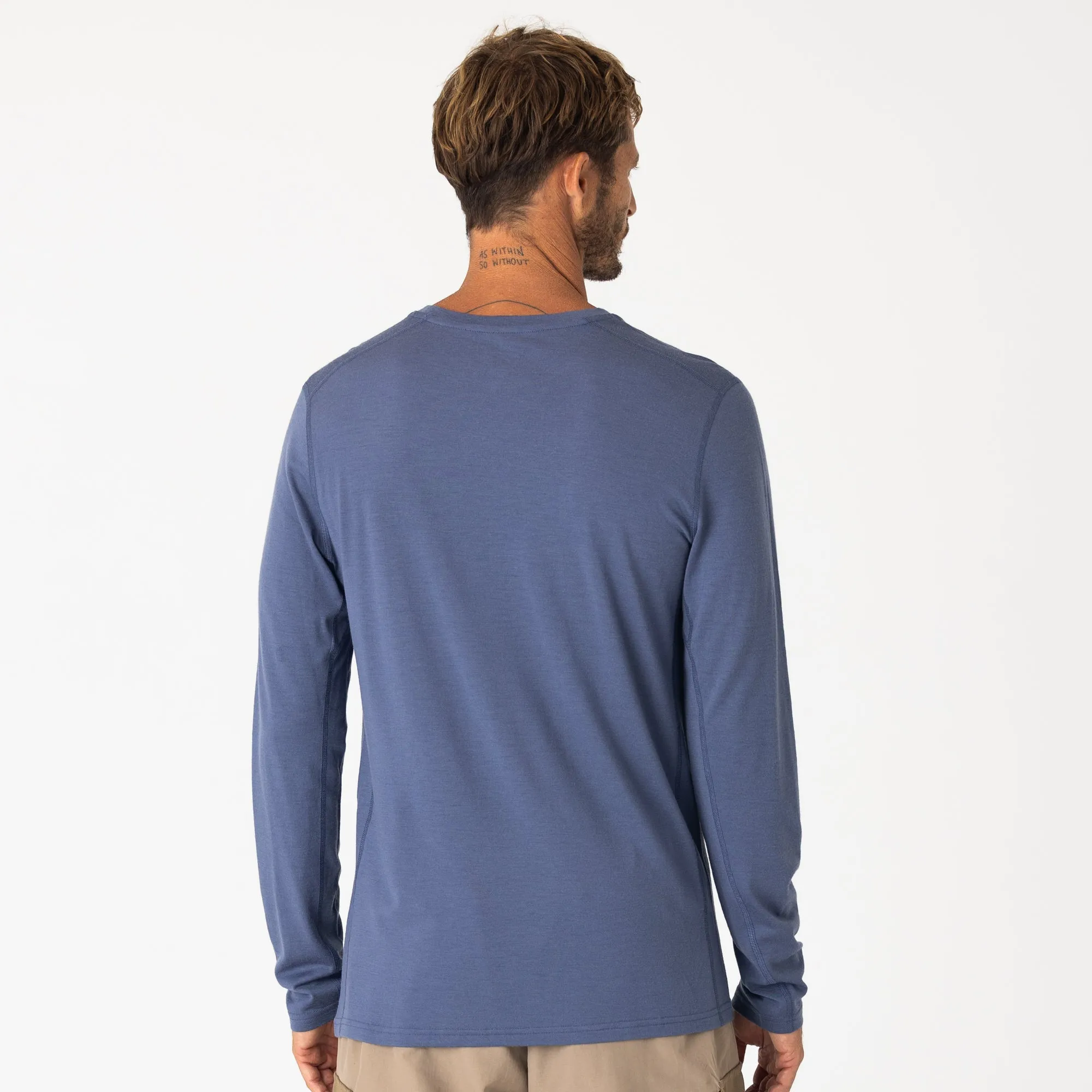 Mens Merino LS Base Layer Elysian