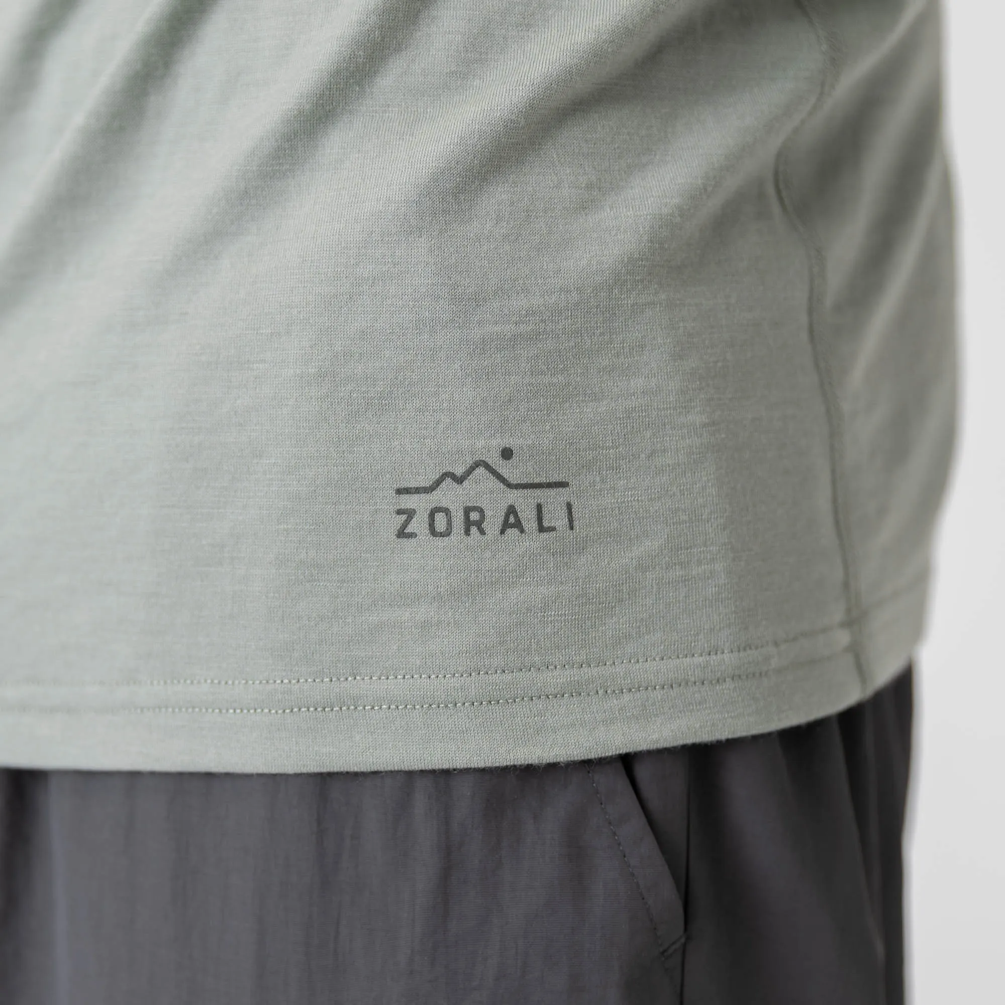 Mens Merino LS Base Layer Fog