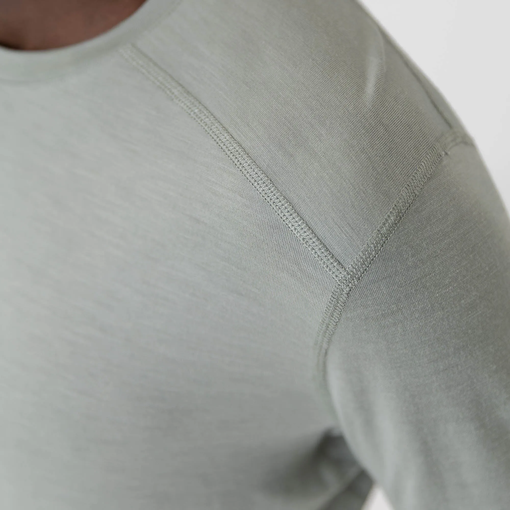 Mens Merino LS Base Layer Fog
